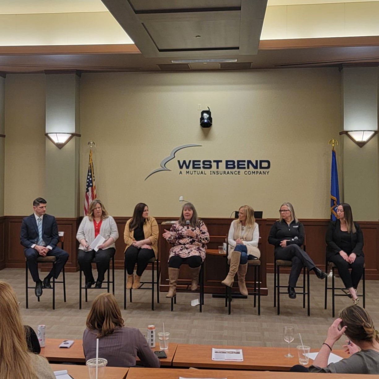 A group of business leaders from Washington County serving on an panel.