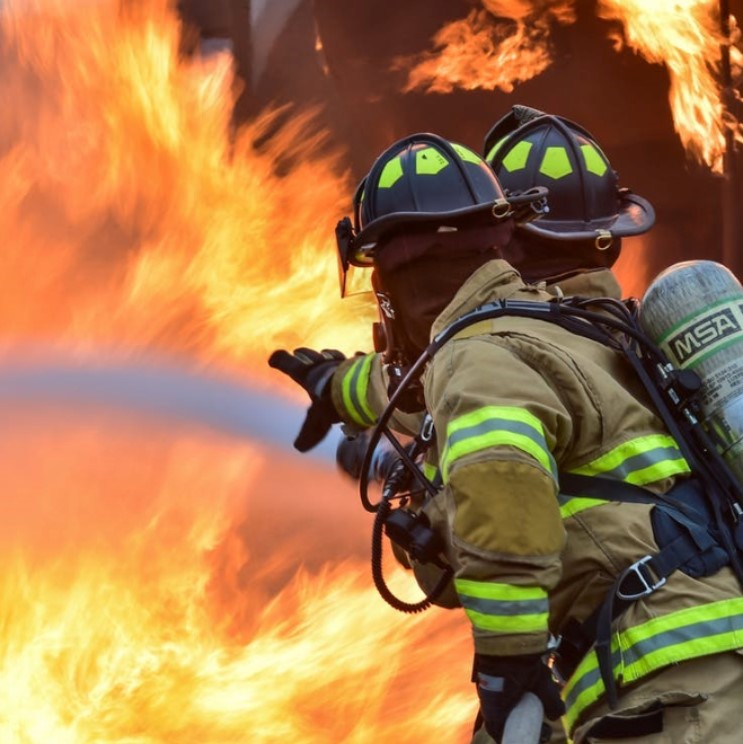 Photo of firefighters