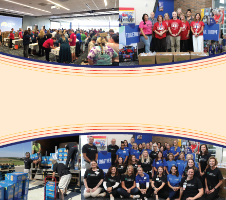 A collage of past campaign kickoff events.