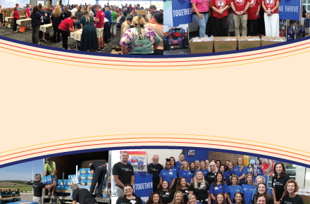 A collage of past campaign kickoff events.