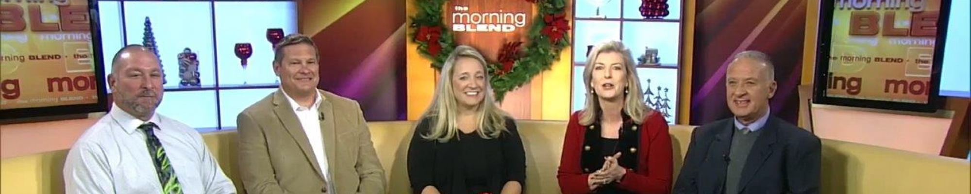 CEO Kristin Brandner with school principals on The Morning Blend
